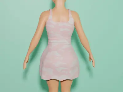 Summer Dress 3D model