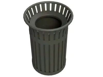 Trash Can V1 PBR Low-poly 3D model