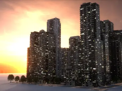 City Block Type B09 3D model