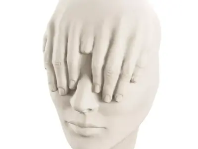 Abstract Face Sculpture by Johnson Tsang 3D model