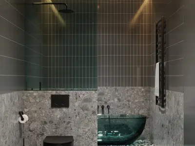 AR-22045 Case Study - Bathroom 3D Scene 3D model