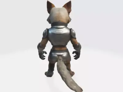 humanoid robotic dog 3D model