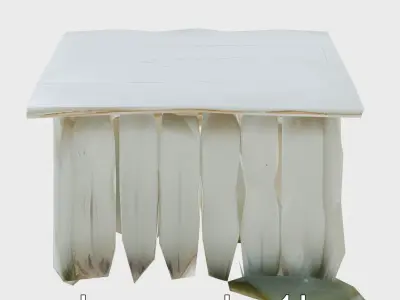 Rustic Countryside Shed with Vintage Ironwork Details Low-poly 3D model