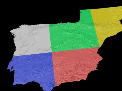  Spain Height maps Free 3D model
