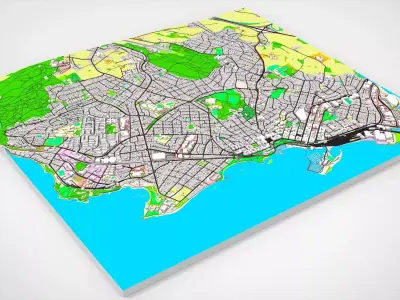 Cityscape Hamar Norway 3D model