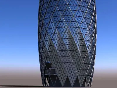 Gherkin Building 3D model