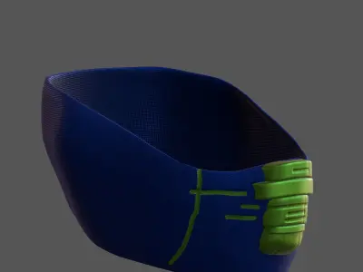 Gas mask helmet 3d model scifi Low-poly  Low-poly 3D model 256