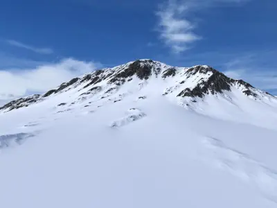 Snow Mountain 05 Low-poly 3D model
