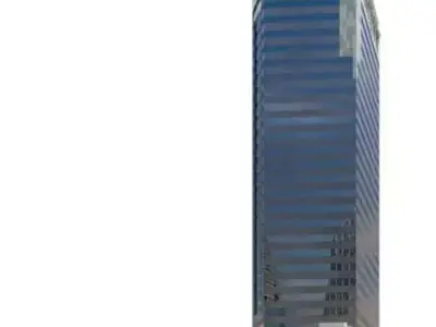 Blue Modern Skyscraper 3D model