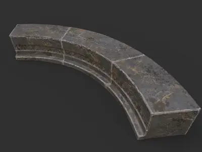 STONE PLACE LOW POLY HIGH QUALITY Low-poly 3D model