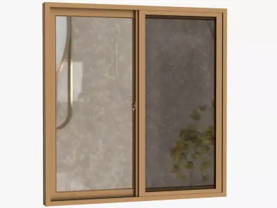 Aluminum Sliding Window Small 3D model