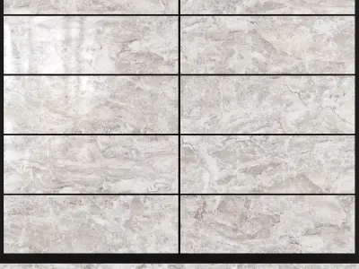 Yurtbay Seramik Jupiter Light Flora 300x900 3D model