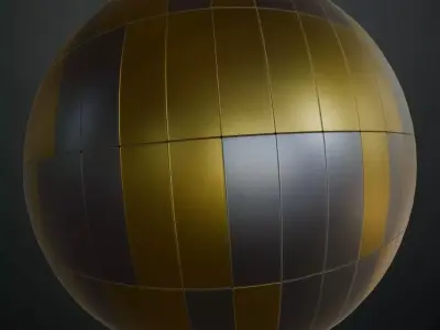 Powered Metal Design PBR Seamless Texture