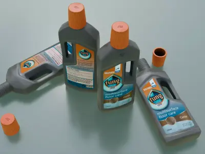 Multi-Floor Cleaner low poly 3d model Low-poly 3D model