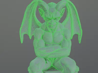 devil statue 3D model