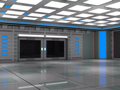 Sci Fi Room Laboratory 3D model