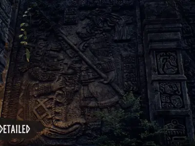 Modular Cave Low-poly 3D model