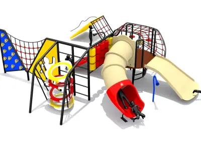 Wave Playground Low-poly 3D model