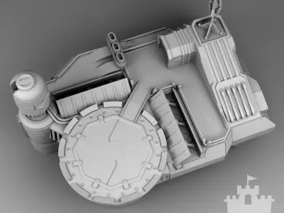 Martian special training base 3D print model