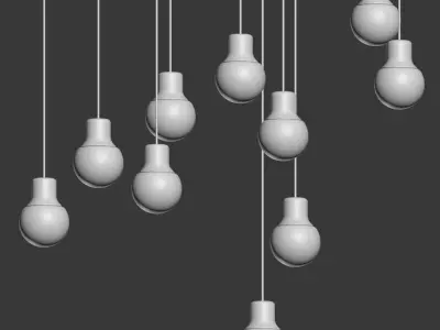 Mass Pendant Light Cooper Andtradition 3D model