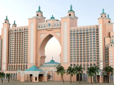  Atlantis Palm Dubai Luxury Hotel Building 