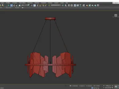 Ardesia LED Chandeliers Low-poly 3D model