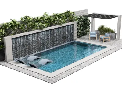 swimming pool 9 3D model