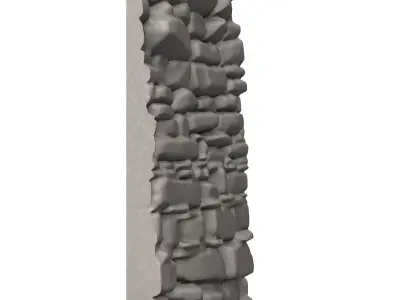 Dirt Covered Stone Wall Asset 3D print model purchase