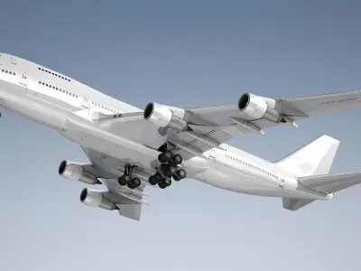  Boeing 747-200 Generic White 
