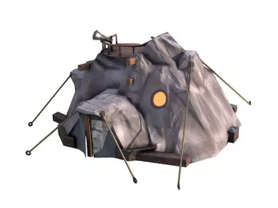 MMORPG Tenthouse Low-poly 3D model