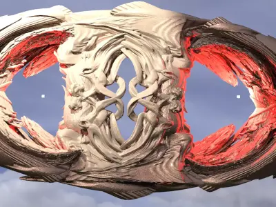 Baroque Dantes Guilded Frame 3D model