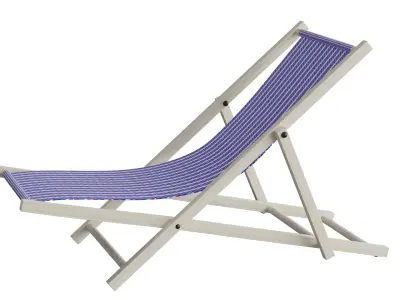 Beach Chair Low-poly 3D model purchase