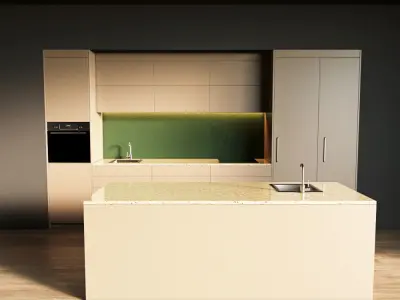 53-Kitchen5 matte 5 3D model