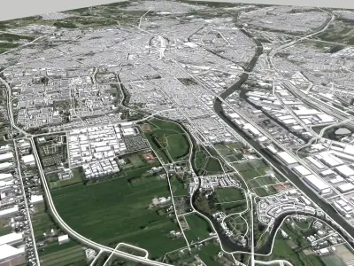 Cityscape Utrecht Netherlands 3D model