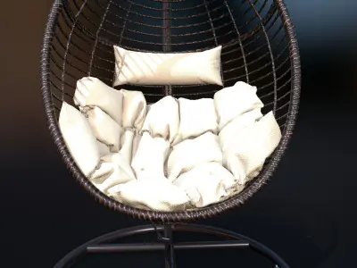 Hanging Basket Sofa 3D model