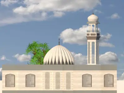 Mosque design 3D model