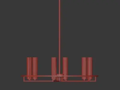 BOLTON chandelier 3D model