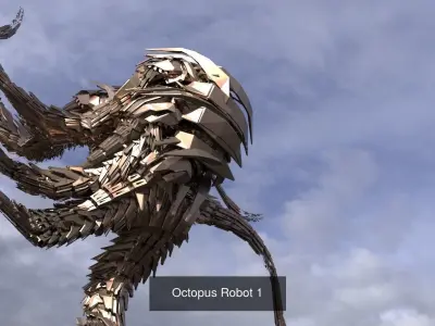 Giant squid collection 3D Model Pack