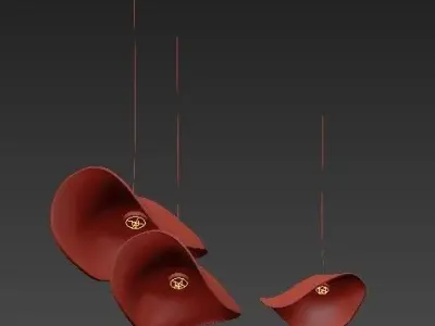 Close to Ceiling Light 2 3D model