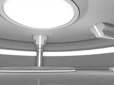Sci Fi Interior 3D model 39