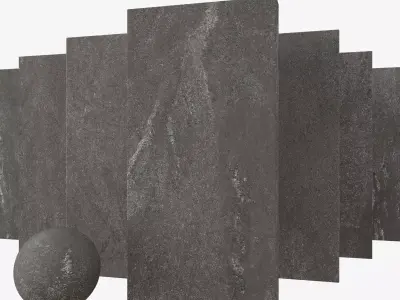 Stone Set Tierra Black 60x120 Set 1 Texture