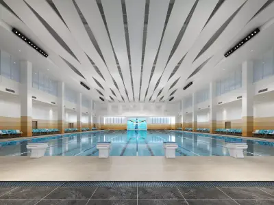 swimming pool Low-poly 3D model