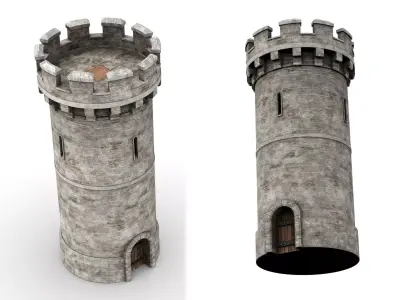 Medieval Castle Tower 3D model