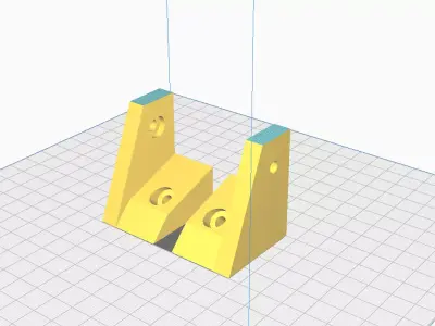 LED Bar Mount Plates Free 3D print model