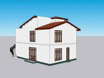 South Asian House P4 3D model