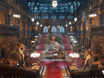 Historical Museum Low-poly 3D model