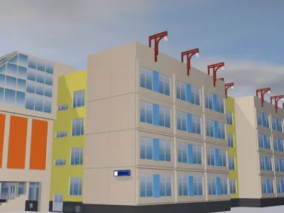 Shop center 3D model purchase
