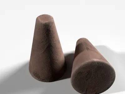 Piloncillo cone Low-poly 3D model