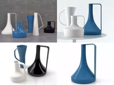 Hidria set of vases 3D model