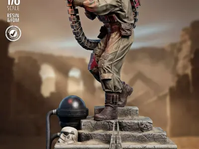 STAR WARS Baze Malbus Sculpture  3D print model